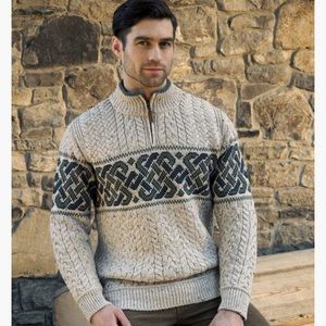 Arman Crafts || ✨NWT✨ CELTIC JACQUARD HALF ZIP